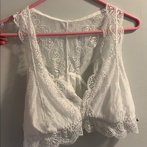 Rue21 white bralette plus